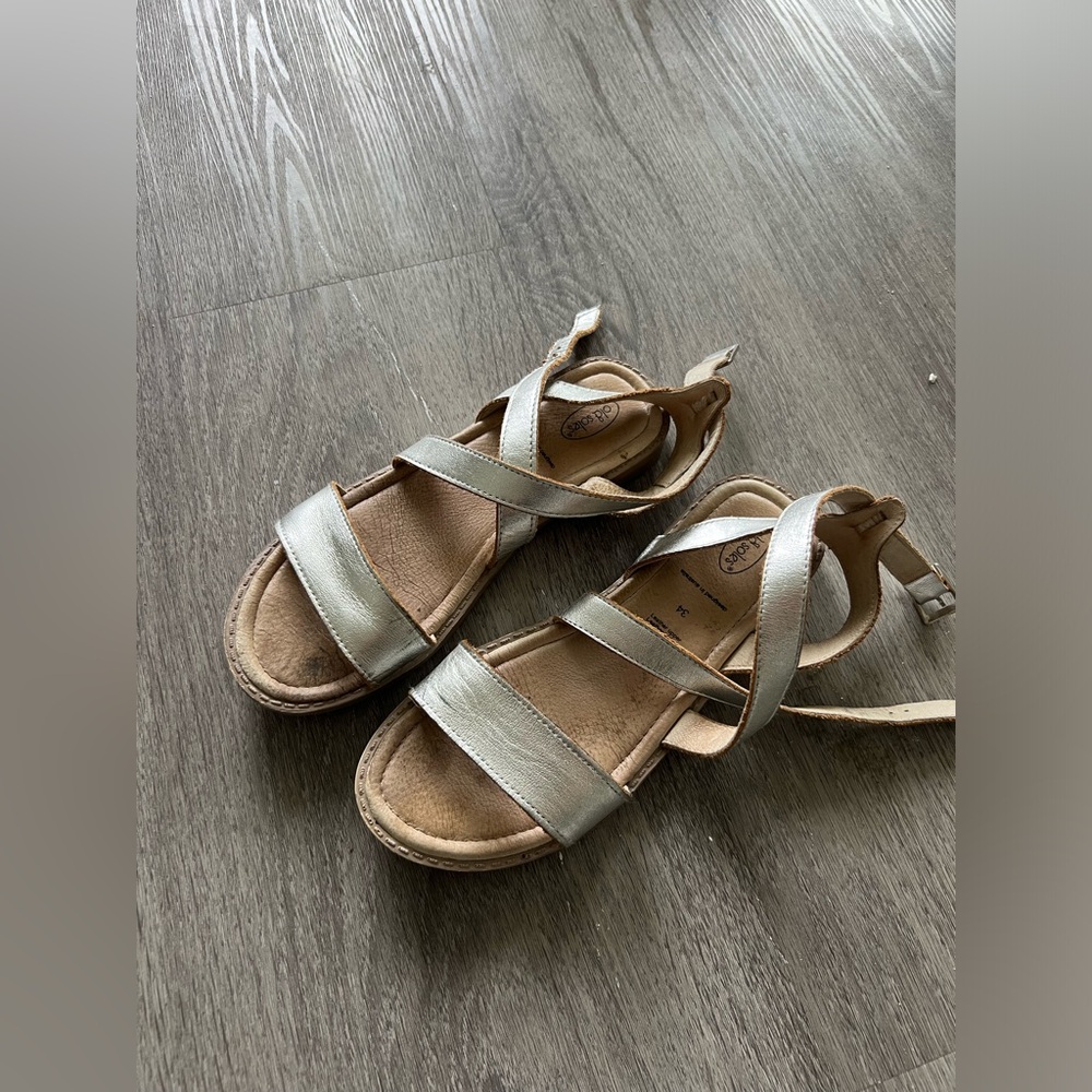 Old Soles silver girls sandals